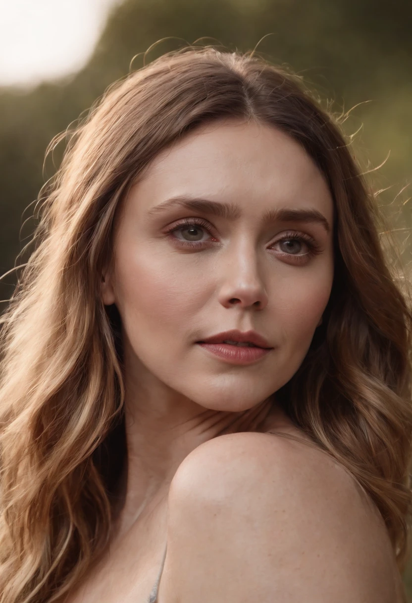 elizabeth olsen con bikini