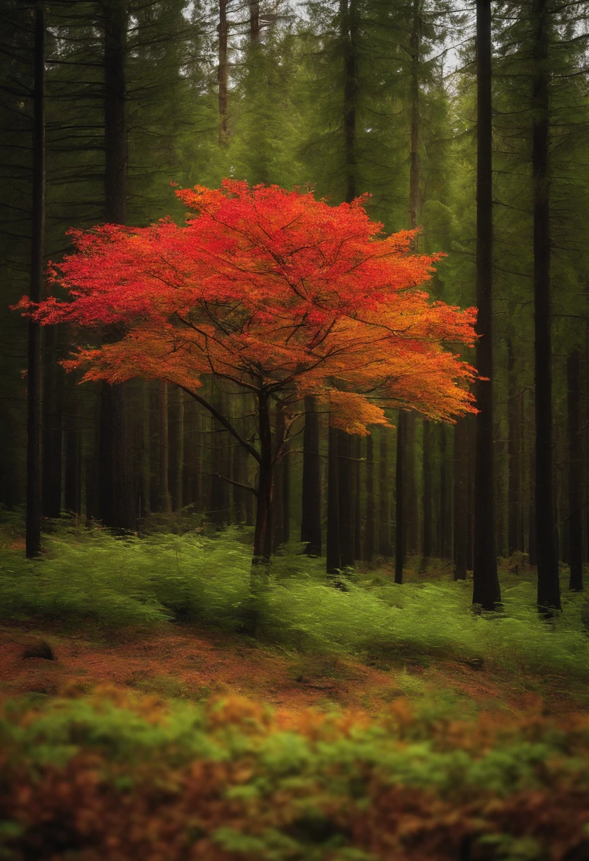 Small tree in the forest