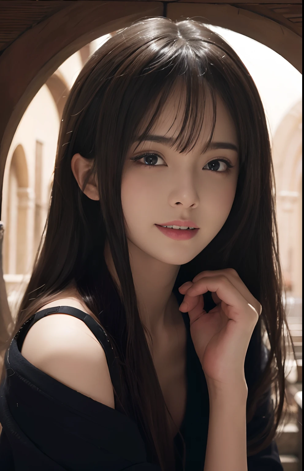 masterpiece, top quality, 8k, 85mm portrait, absurd, a beautiful girl, (night, upper part of body:1.5), kawaii, street, (Completely naked:1.4), long white hair, slim, neon lights, (Lianyungang, Akishima, Aura :0.4), No makeup, Near and far law, depth of field, Surrealism, high resolution, photo, sharp focus, north african trade zone, face lamp, dynamic lighting, 最高detail, 极高的detail、ultra - detaild、detail、real skin、Exquisite facial features、Easy to be negative