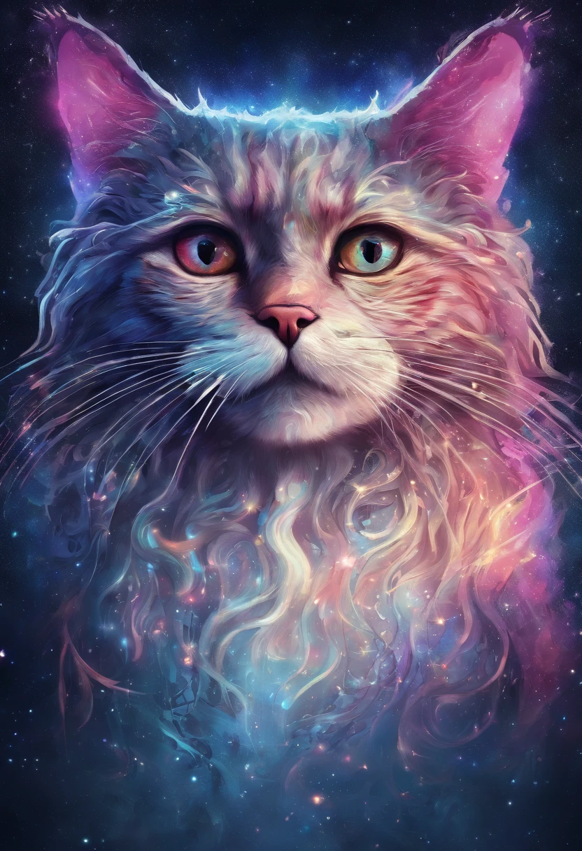 galactic cat with a lot of hair on it's head, third eye, staring at something in the distance, intricate details, electric, fantasy art, Anato Finnstark, emulsion painting, highly detailed, misty
rutkowski, hdr, hyperdetailed, rim light, faded, dim