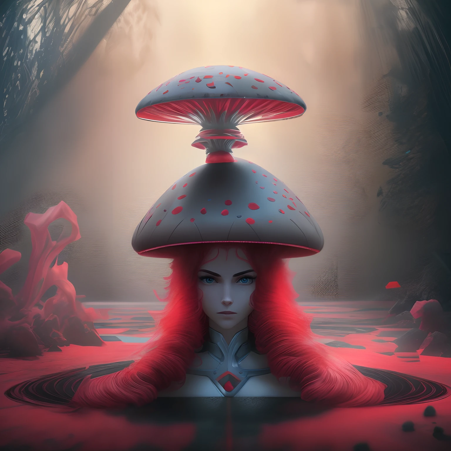 ultra realista, 4k, hyper detalhado, cabelo vermelho