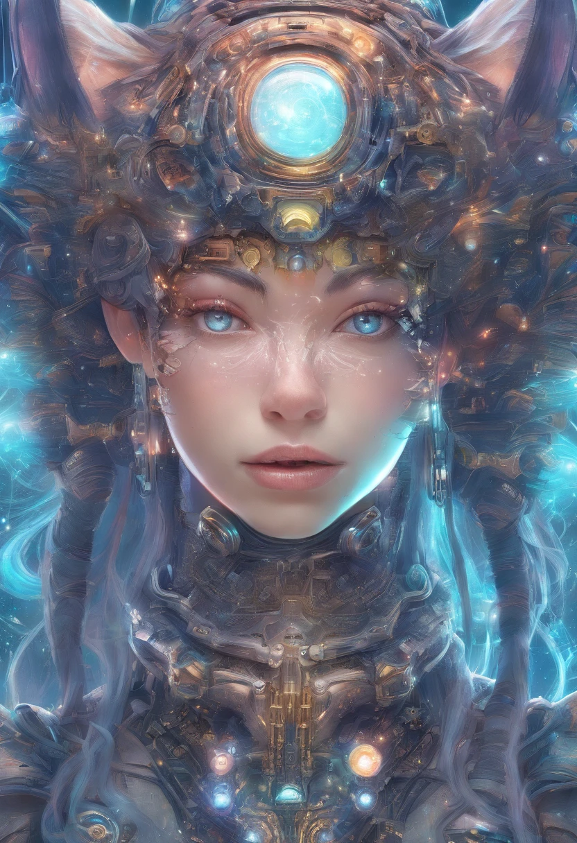 Realism, painting, Fantastic fairy tale, fantastic style, John Tolkien style, small painting by Jean-Baptiste Mo, Close-up. Diamonds + glass beads +beads+ filigree jewelry+ Lush large open female bust + lack of clothes + sensual princess Rapunzel + cleavage + the thinnest transparent lavender tulle, with a lively natural structure of dry skin and pores, mystical morning lighting, a book image in the RPG genre, an image from "Dungeons and Dragons", a fantasy image.