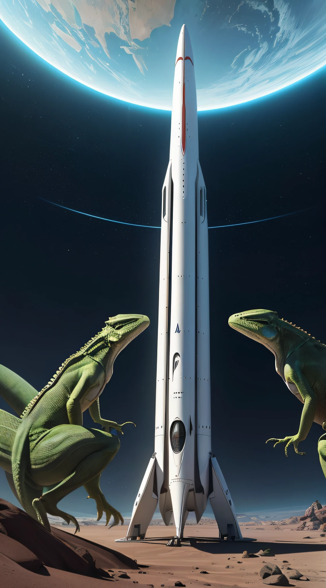 Design a futuristic spaceship that Elon Musk might use to travel to Mars, incorporating lizard-like features to support the theory that he is a lizard person.