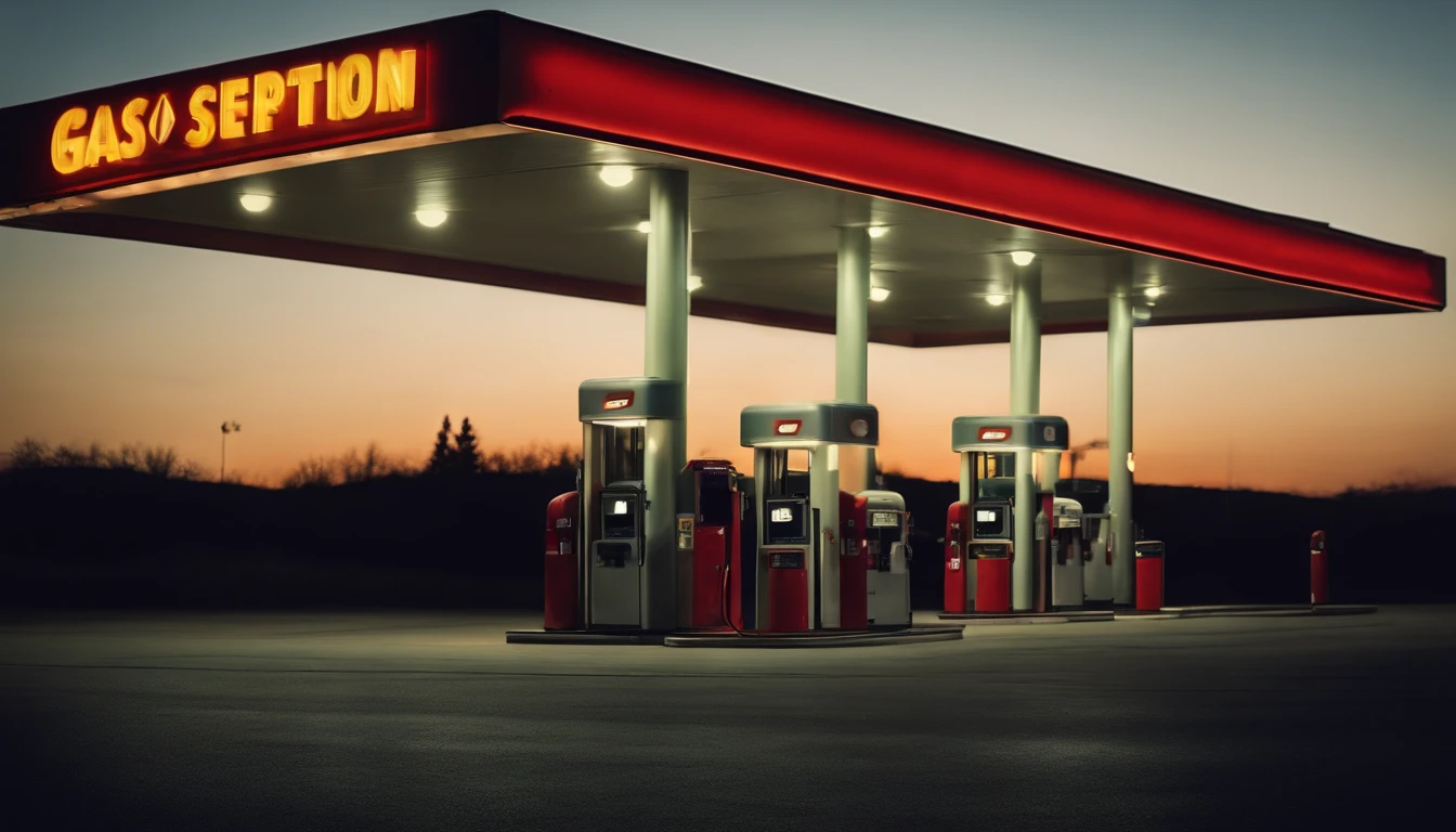 Terrifying gas station