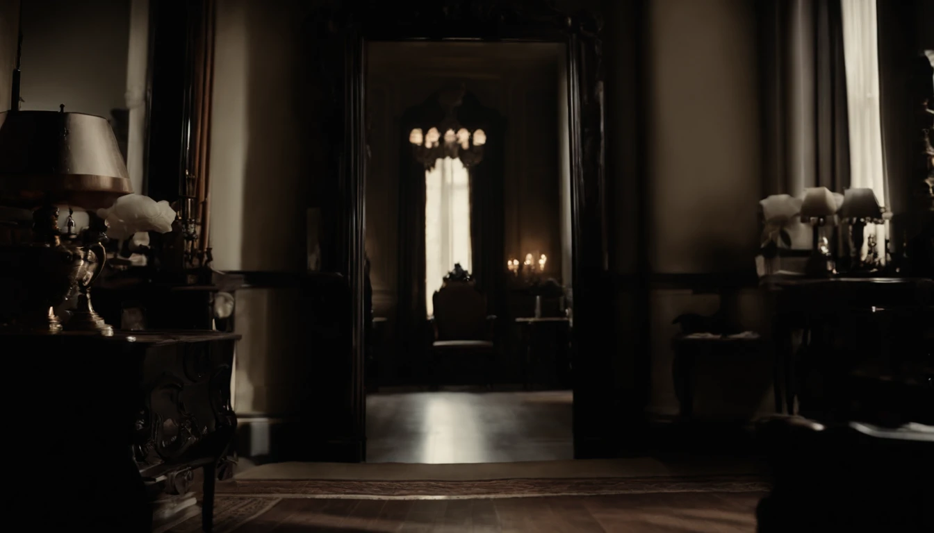 Manor of horrors，There are dark shadows inside the mirror