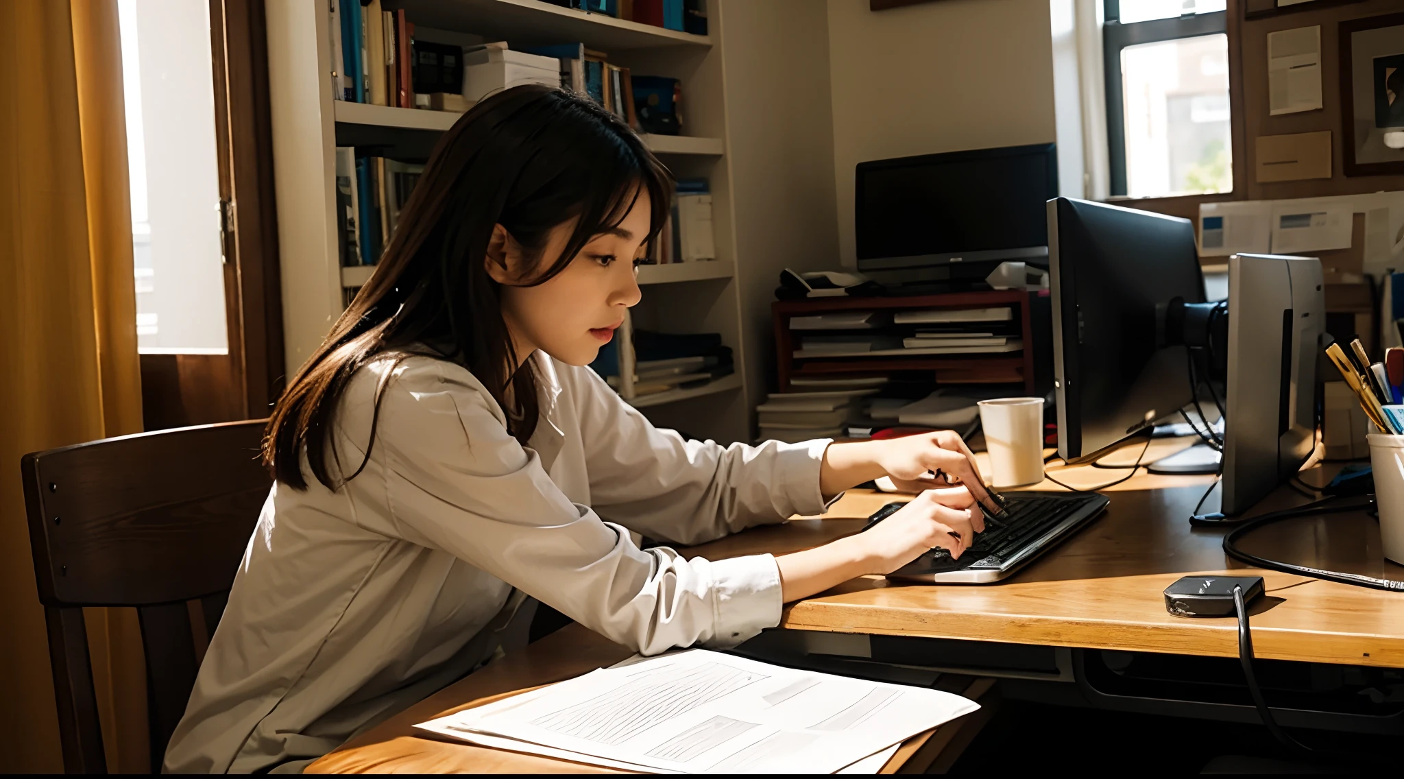 person working
