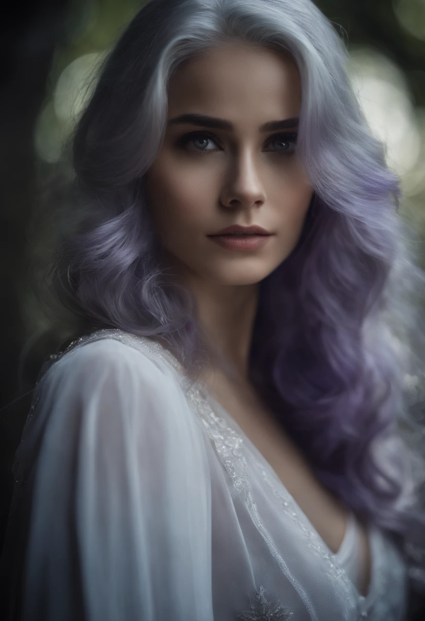 masterpiece, best quality, 1girl, elaina_(majo_no_tabitabi), silver hair, purple eyes, long hair,