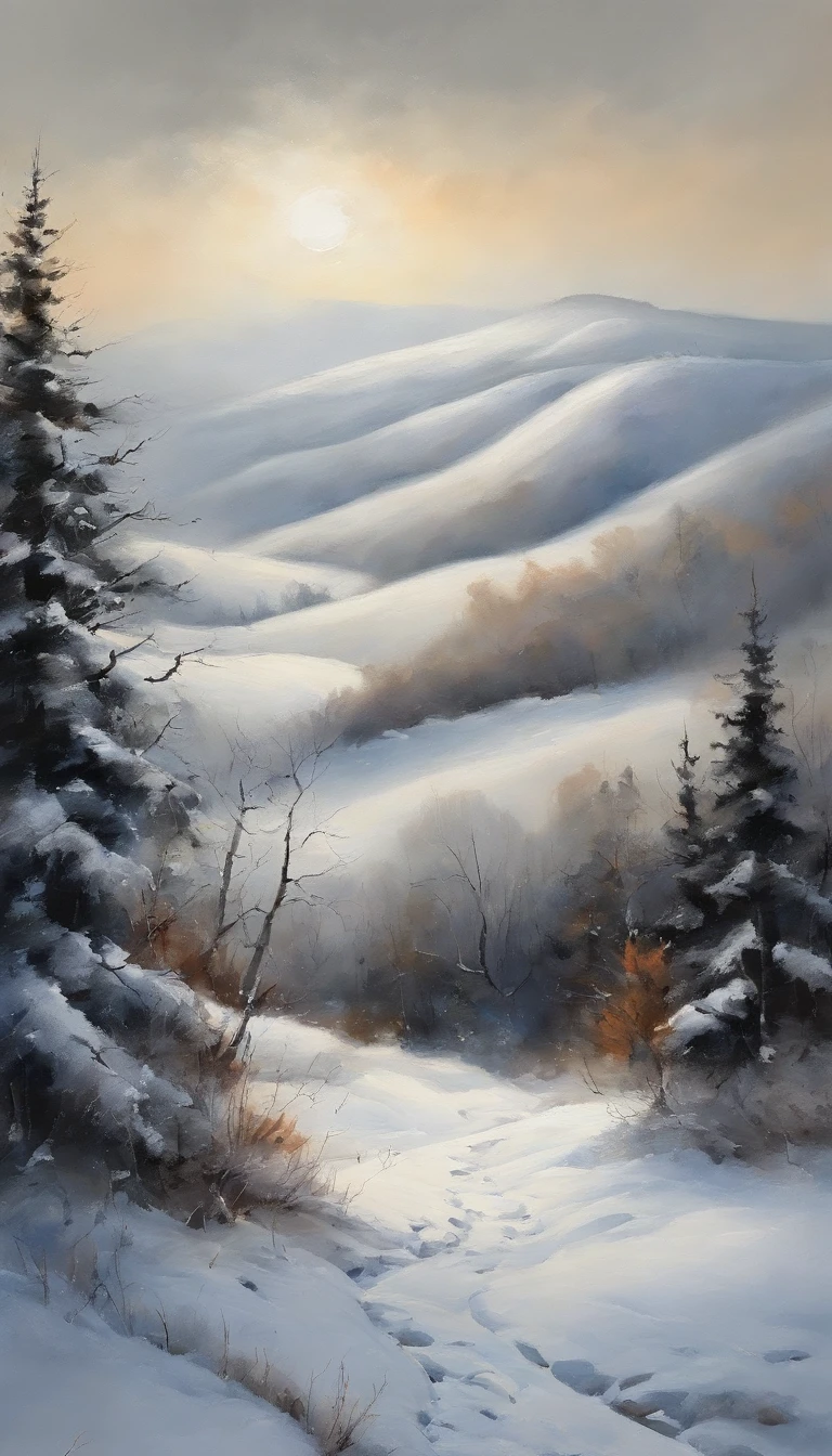 snow landscape,Back Shadow,(The distant girl turned her back to the audience:1.1),Wear a red cotton coat,Heavy snowfall,The road to a distant place,Trees withering in winter,blanketed in a mantle of snow,Winter tones,somber mood,The vista is a mountain peak,(The endless expanse of sky is drifting with snow),8k wallpaper,cinema4d,Cinematic lighting effects,Tyndall,rendering by octane,White balance,Unreal 5,Extremely detailed picture,light particules,depth of fields,tmasterpiece,realisticlying