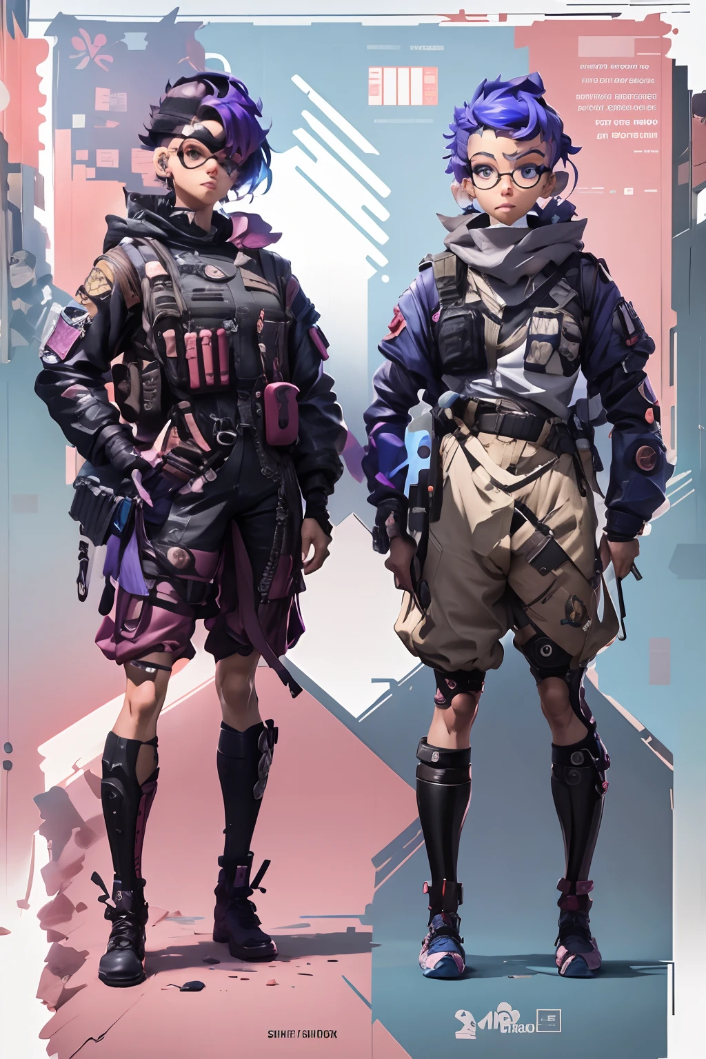 personagem anime de uma soldado feminina com uma arma e um homem em uniforme, ****** soldado mecanizado, arte conceitual detalhada de corpo inteiro, Makoto Shinkai ( apex legends ), arte conceitual especializada de alto detalhe, ******s estilo linha de frente, Design de personagem de corpo inteiro, arte conceitual de personagem de corpo inteiro, Cushart Kenz, estilo de arte conceitual, arte conceitual colorida, conceito detalhado de corpo inteiro