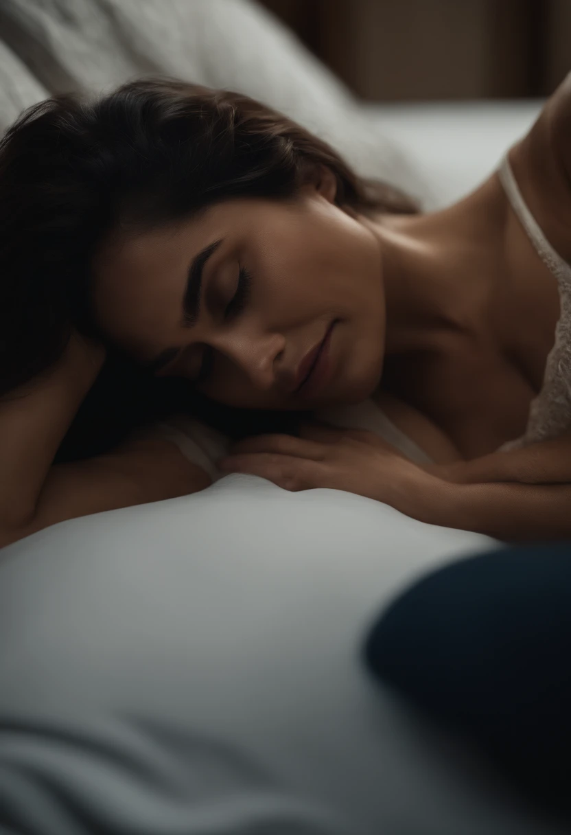 wonen cry in bed,8k,RAW,
