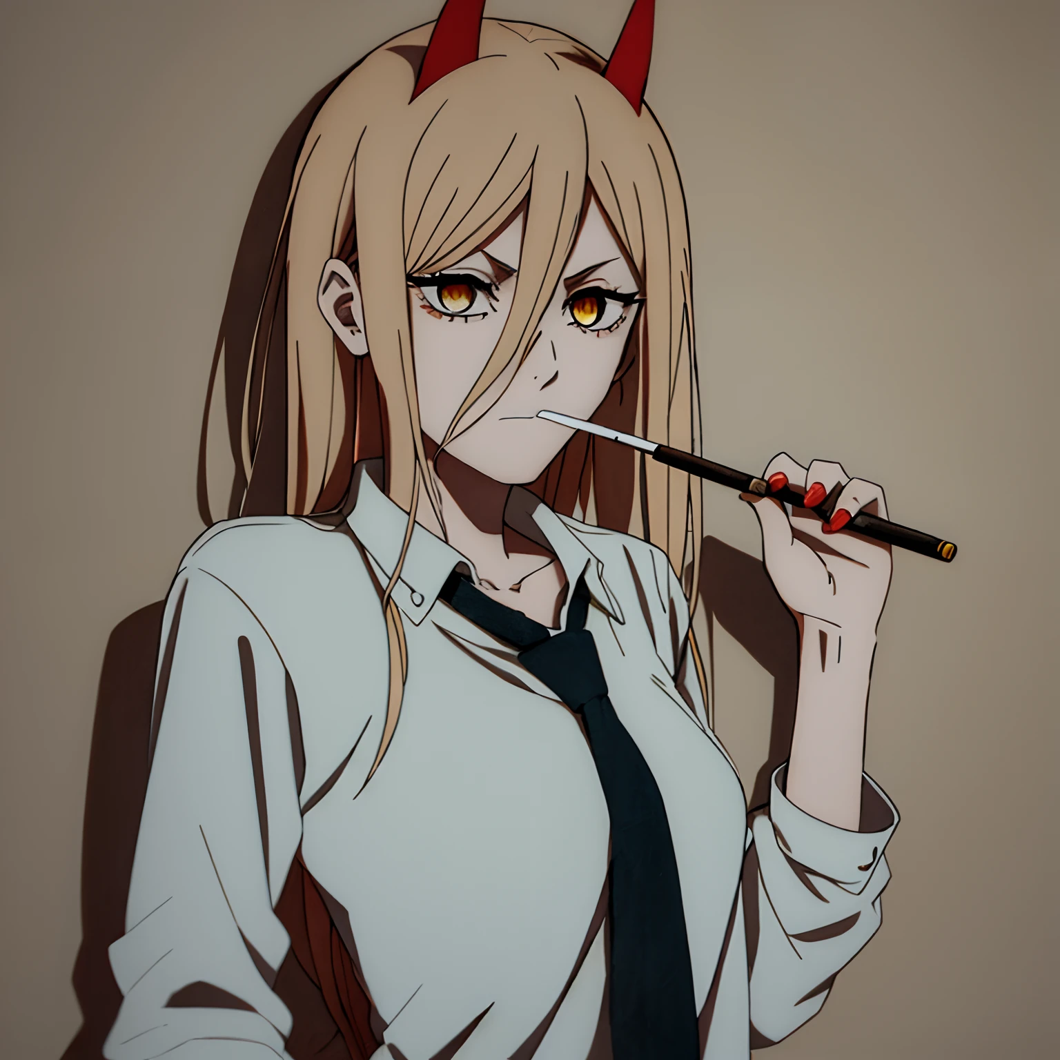 a drawing of a woman with a cigarette in her mouth, tall female emo art student, in an anime style, inspired by Rei Kamoi, anime style character, by Ei-Q, highly detailed exquisite fanart, oc commission, full body portrait of a short!, high quality colored sketch, androgynous person, very modern anime style, sketchy artstyle, in anime style