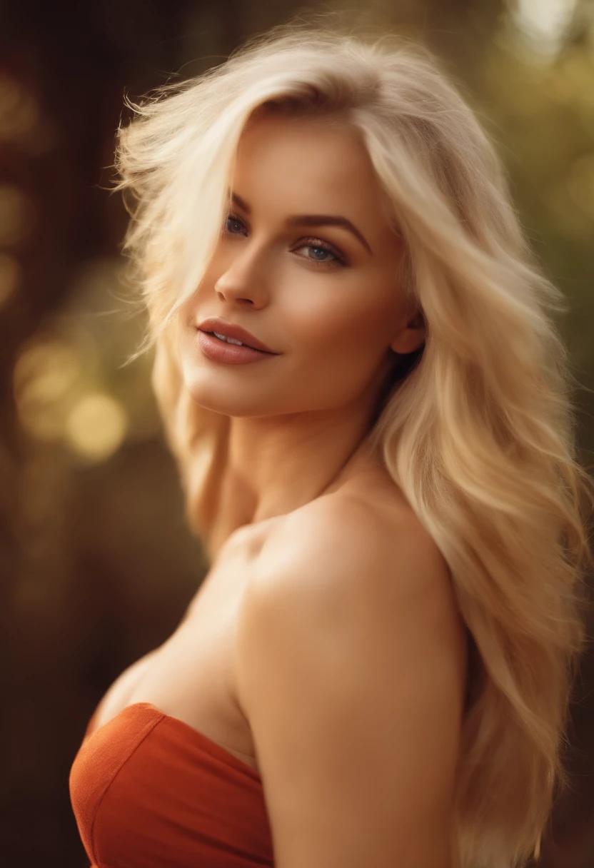 Front image of a 25-year-old European woman, Auf die Kamera zeigen, blondes Haar, Smileing, (Erstaunliche Hautdetails: 1.4), (natural skin: 1.2), (poren: 0.6), Schminke, (Detaillierte Augen: 1.2), big boobs, schwarzer Hintergrund, Studio, Lichter Rand, somber atmosphere, (bokeh: 1.2), Fotografie, filmisch, fotorealistisch, Ultrarealistisch, fit girl, Leggings, tiefer Ausschnitt, Perfekte Figur, mit sexy outfit, gym, ass