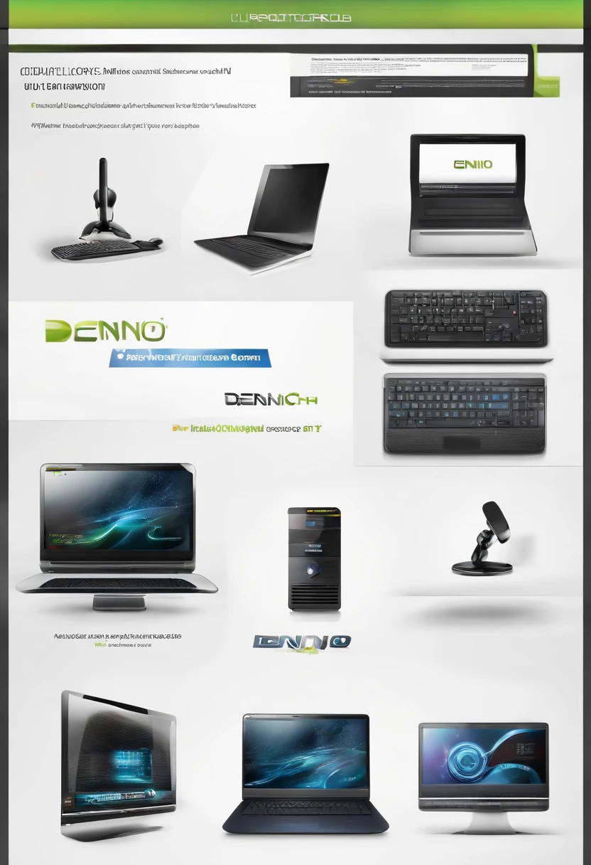 create a logo with the name Denio Tech related to computer services
