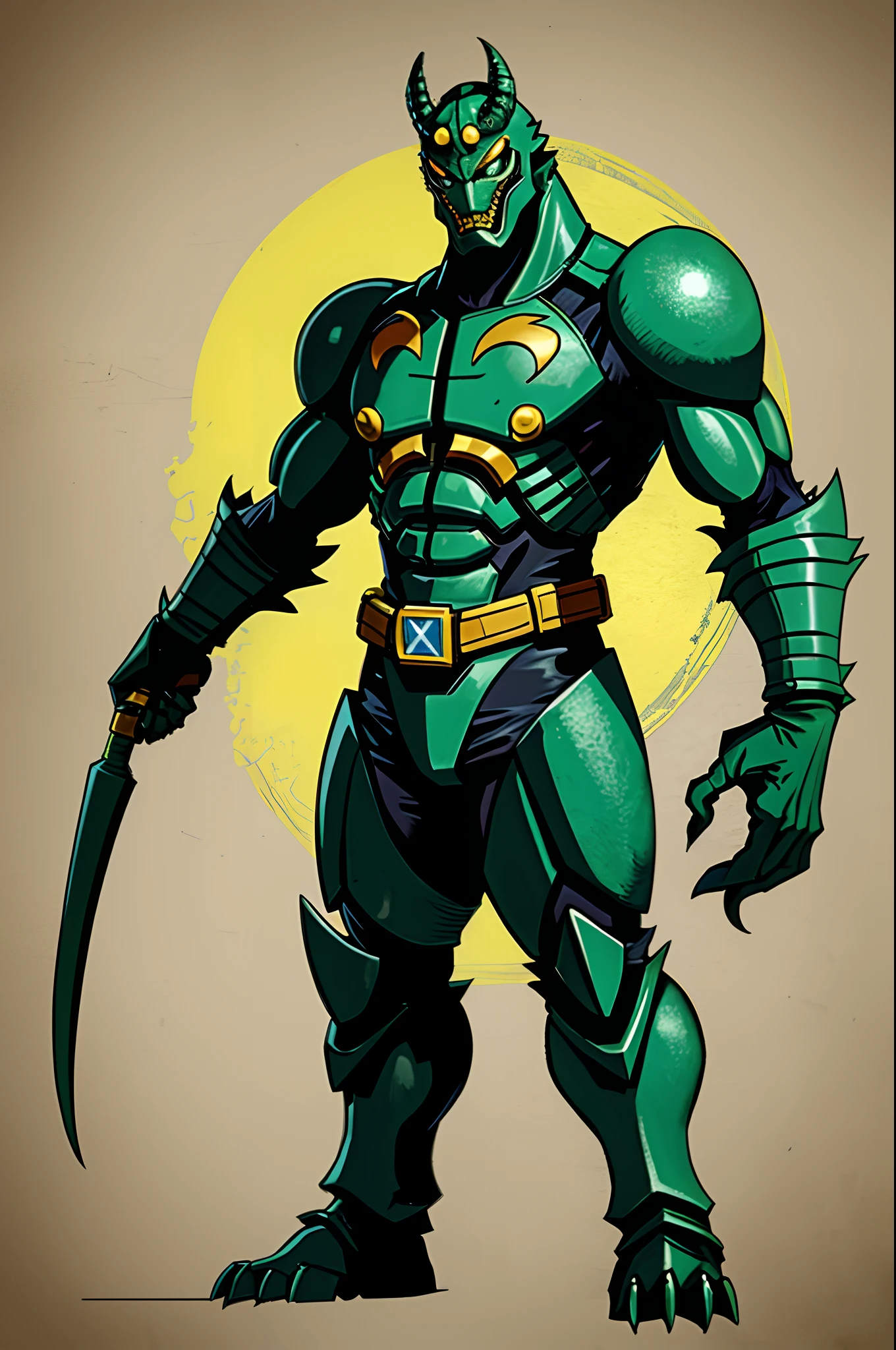 sentai ,monster, standing solo, weird, bizzare