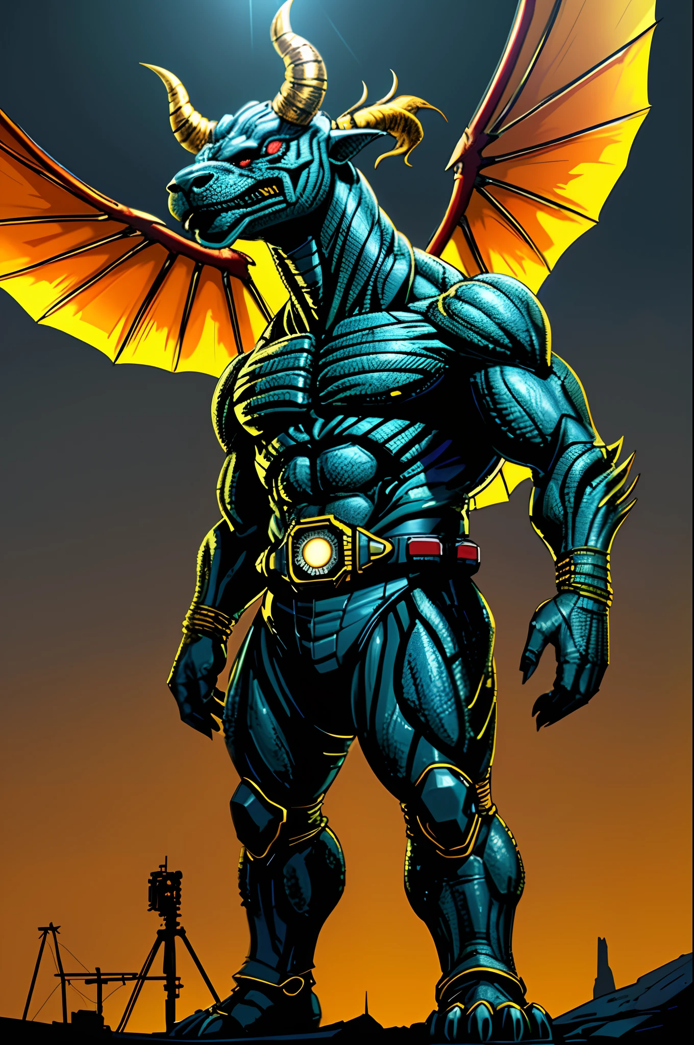 A sentai monster standing solo, with a weird, bizarre, and strange appearance. (best quality,4k,8k,highres,masterpiece:1.2),ultra-detailed,(realistic,photorealistic,photo-realistic:1.37), HDR, UHD, studio lighting, extreme detail description, professional, vivid colors, bokeh, illustrations, sci-fi, vibrant color tones, dramatic lighting.