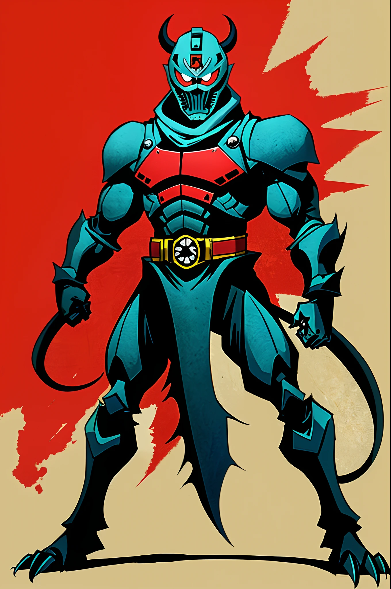 sentai ,monster, standing solo, weird, bizzare