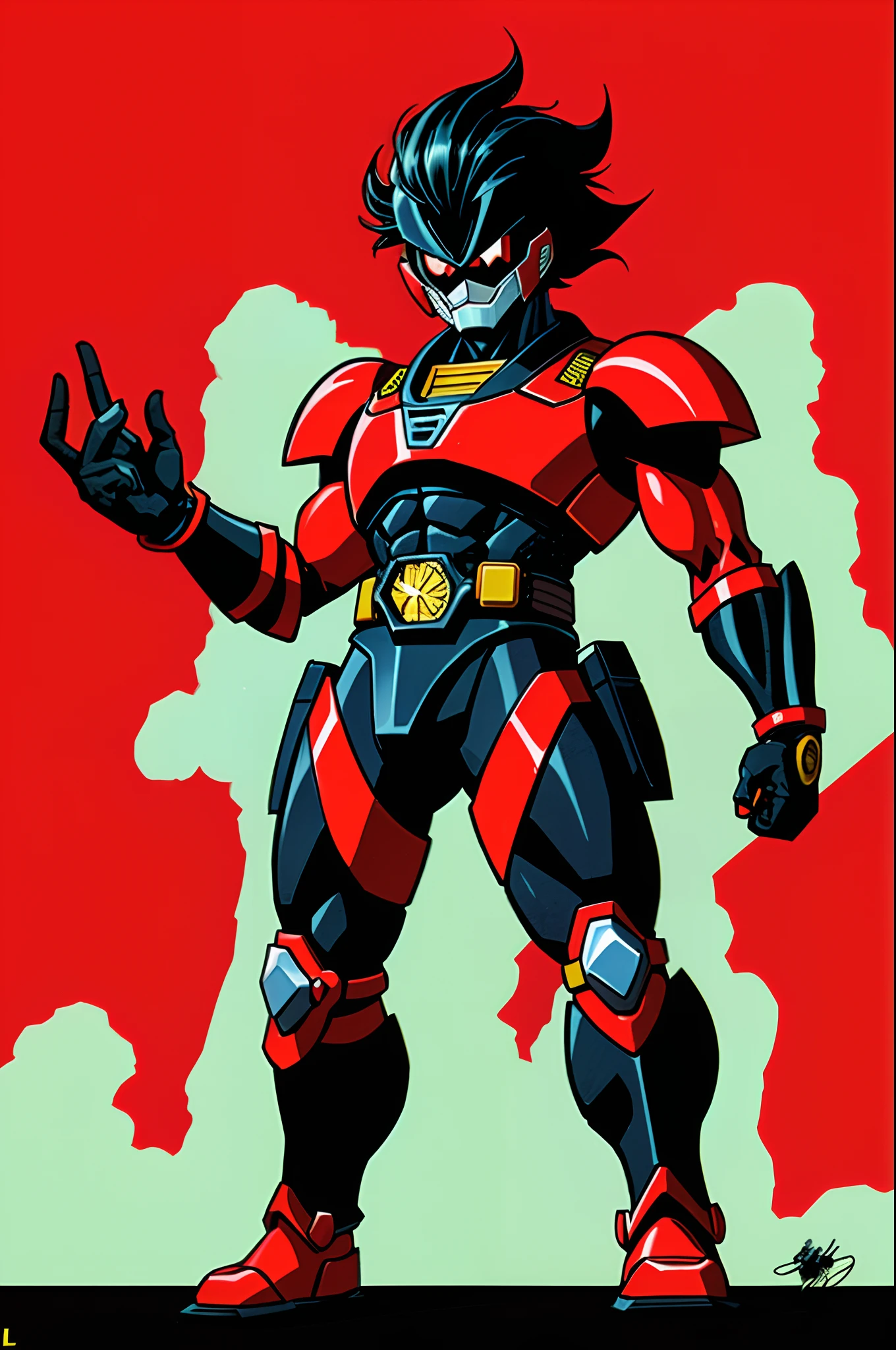 sentai ,, standing solo, weird, bizzare, 80S, edgy