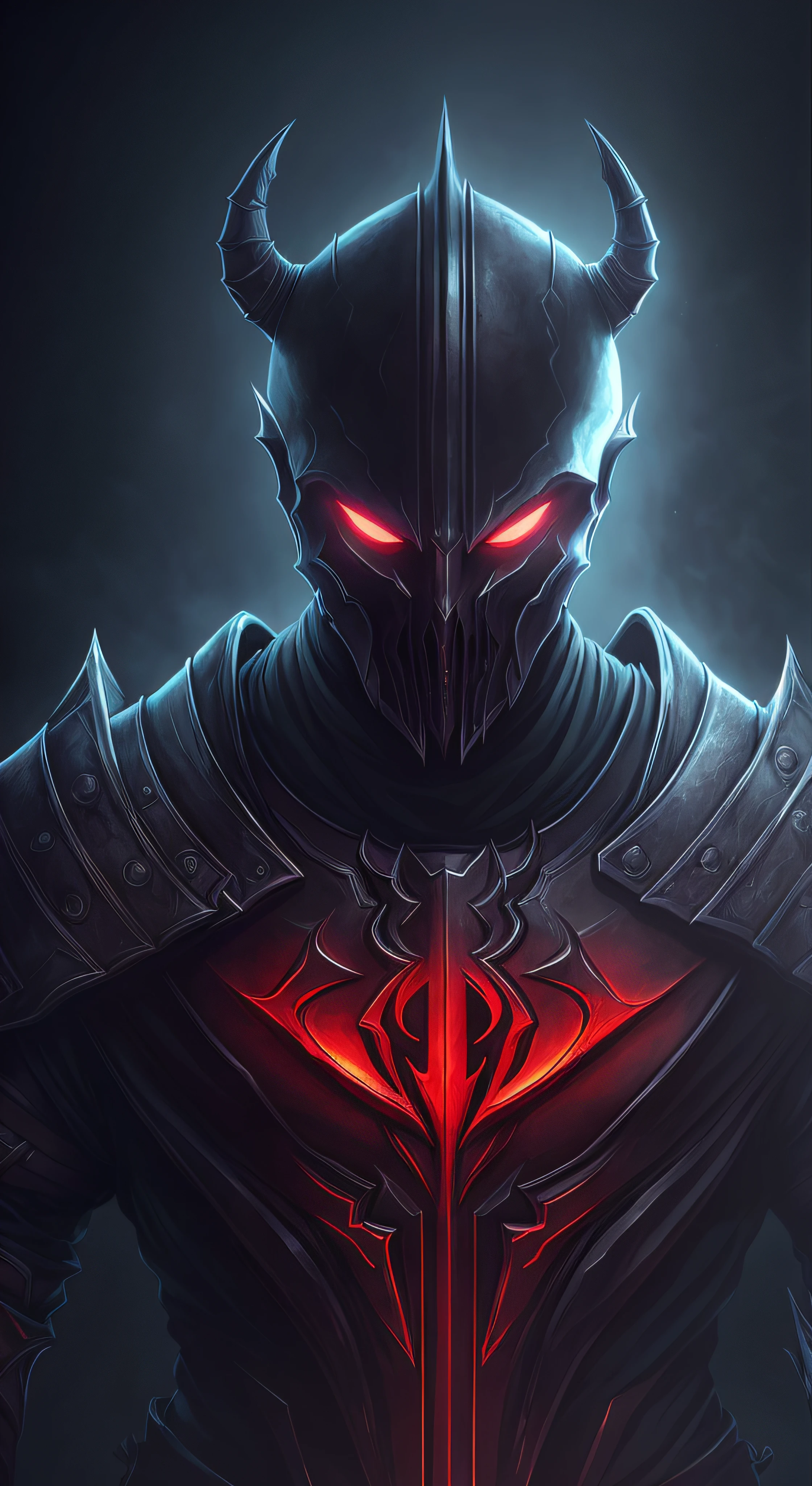 illustration, cartoon, dark colors, soothing tones, epic realistic, diablo 4 wallpaper, (dark background:1.7)