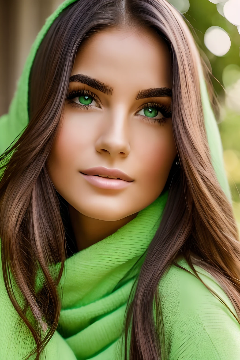 realista, young woman, cabelos loiros, olhos verdes, boca carnuda