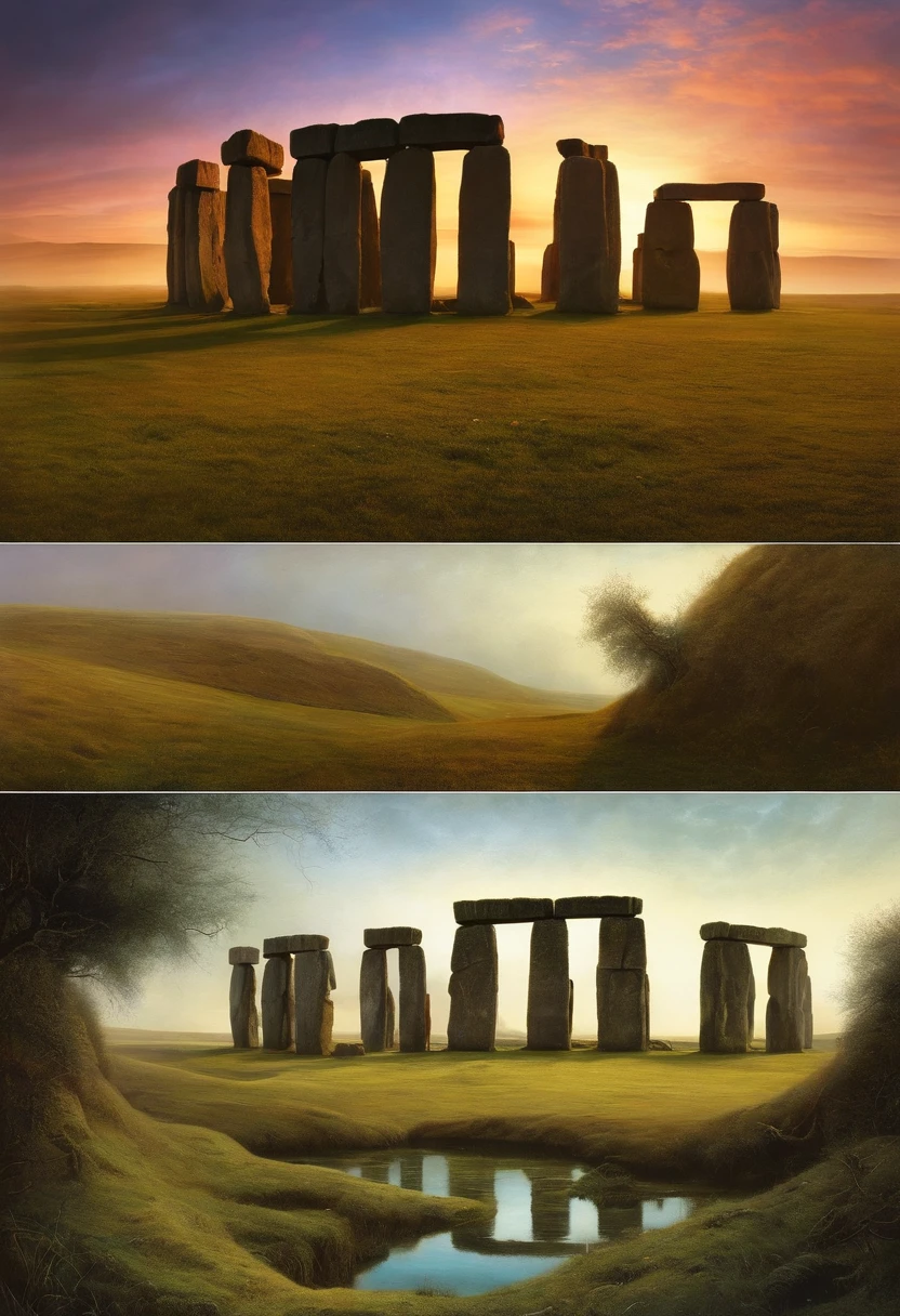Stonehenge estilo Zdzislaw Beksiński