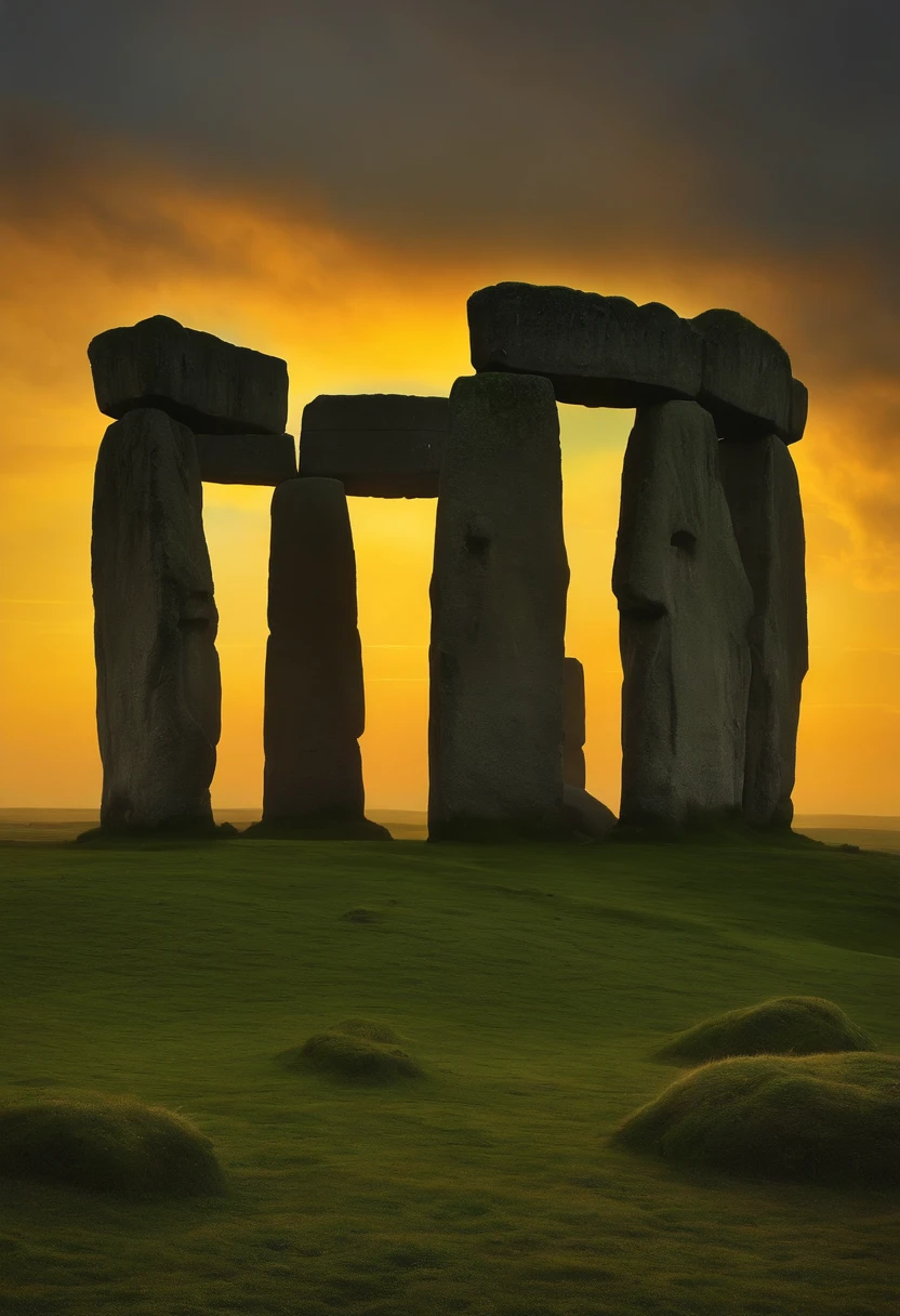 Stonehenge estilo Zdzislaw Beksiński