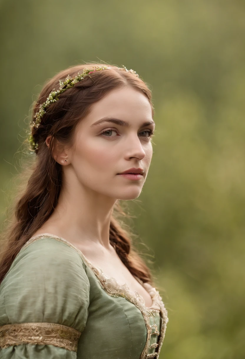 (((uma ferida avermelhada profunda atravessa sua bochecha esquerda))) tez justa, mulher em torno de 19 anos, cabelos brancos naturais, olhos verdes distintos, vestindo kohl, slender and graceful, Beautiful, luz de velas em um ambiente medieval, Ultra sharp focus, tiro realista, roupas femininas medievais, cores tetradicas (cicatriz:1.4)