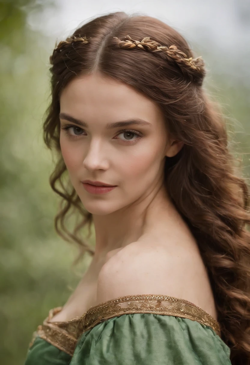 (((uma ferida avermelhada profunda atravessa sua bochecha esquerda))) tez justa, mulher em torno de 19 anos, cabelos brancos naturais, olhos verdes distintos, vestindo kohl, slender and graceful, Beautiful, luz de velas em um ambiente medieval, Ultra sharp focus, tiro realista, roupas femininas medievais, cores tetradicas (cicatriz:1.4)