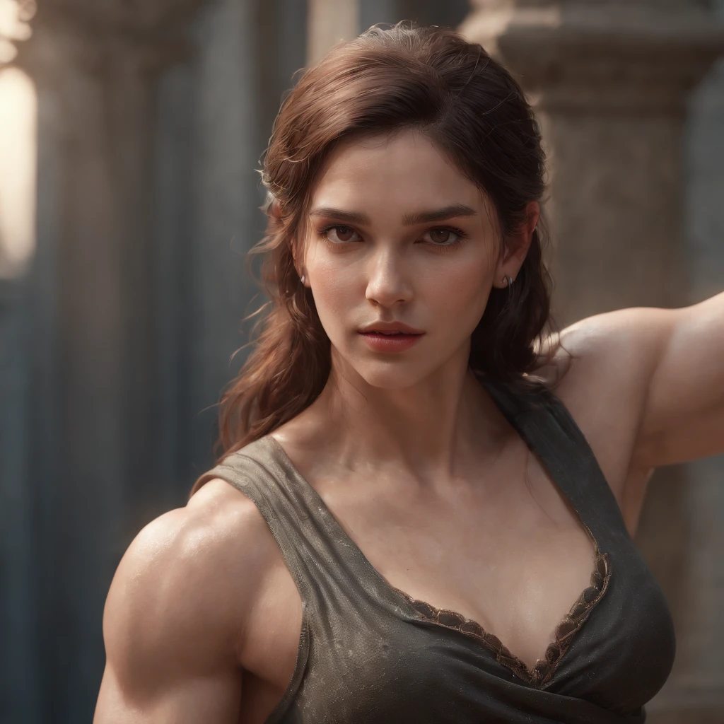 (Professional 3D rendering: 1.3) af (Realistic: 1.3) The most beautiful art photo in the world ， Features male hero, ((Epic hero fantasy muscle man rough wet hero angry look short hair and fierce expression in dynamic pose , Fantastic location, majestic and cluttered environment)), 8k full body unit rendering, action shot, skin pores, very dark lighting, heavy shading, detailed, detailed face, (vibrant, realistic photography, realistic, dramatic, dark, sharp focus, 8K) , (Old leather clothing damaged by weathering: 1.4), ((((Use fur)))), (Intricate: 1.4), decayed, (Highly detailed: 1.4), Digital painting, octane rendering, art stations, concept-art, soft, sharp focus, illustration, art germ, (loish: 0.23), wlop ilya kuvshinov and greg rutkowski and alphonse mucha gracias, (global illumination, studio light, volumetric light), heavy rain, floating particles, lotr, fantasy, elf, full body, ((dark and ancient city background: 1.3)), CGSsociety, art stations, Minhaface