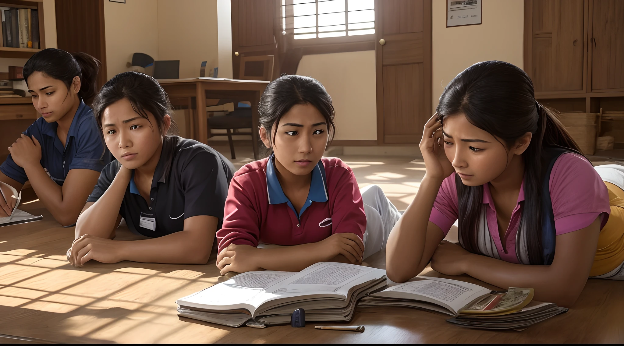 shows scenes of people facing challenges, such as working, studying and overcoming obstacles