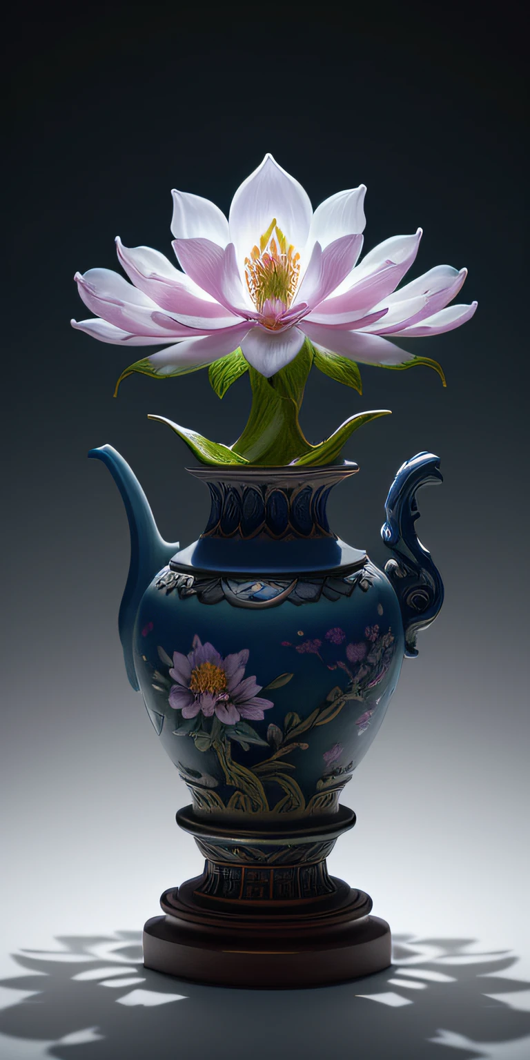 best quality, realistic, photorealistic, ultra detailed, "Mountain of Flower and Fruit+Fairy+Chinese Architecture" highly detailed carving on "southern ice" porcelain,Ultra wide angle,Accent Lighting,Volumetric Lighting,backlighting, (detailed light),((an extremely delicate and beautiful)),dramatic_shadow,ray_tracing,hdr