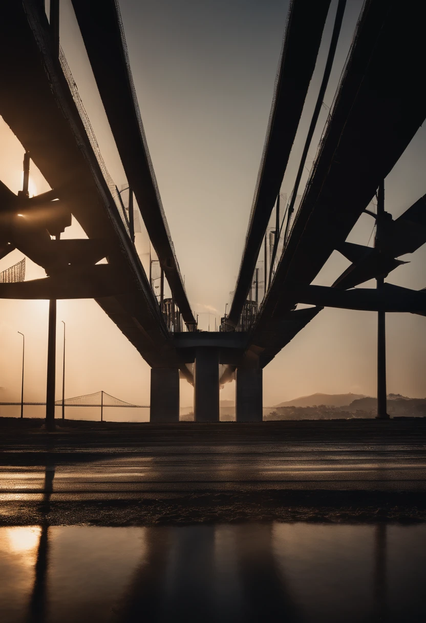 engenheiros vitoriosos construindo uma ponte