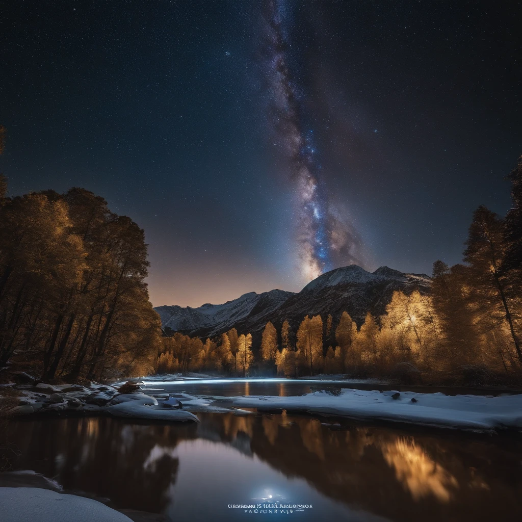 Master Parts、Superior Quality、superior image quality、The 8k quality、、Beautiful pictures of the starry sky、magnifica、Arched Milky Way:1.9、shooting stars:1.9、Futuristic cities:1.9