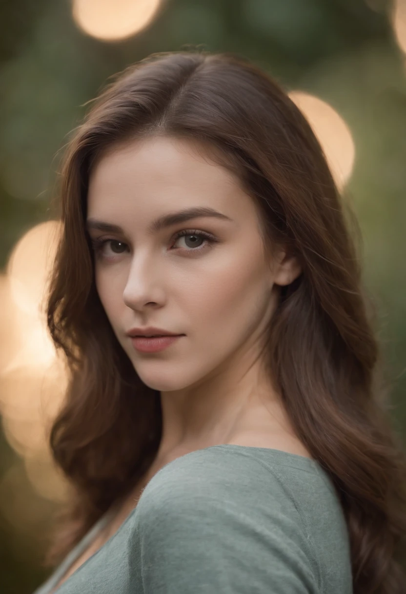 1Menina 23 anos, medium-length hair, middlebreasts, Watch the camera, Cabelo loiro, olhos castanhos, ourivesaria, corpo inteiro, Collier, Schulterfrei, pullover, labia, Realista, nariz, Rua noturna, sexy,