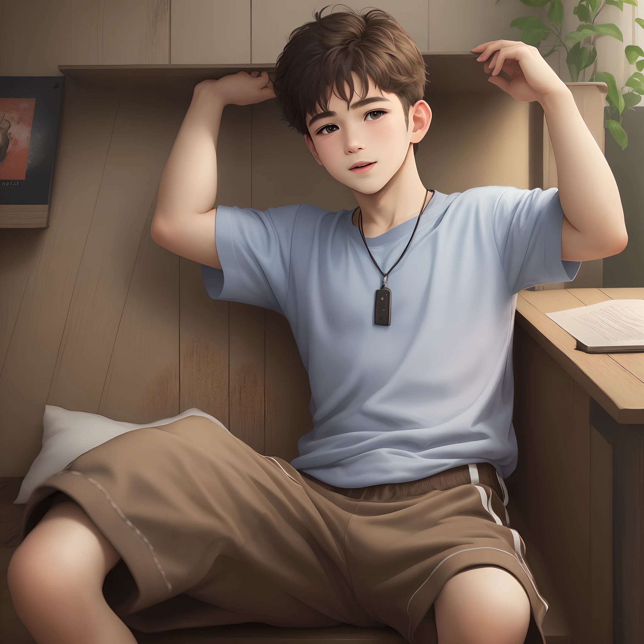 Boy in white socks