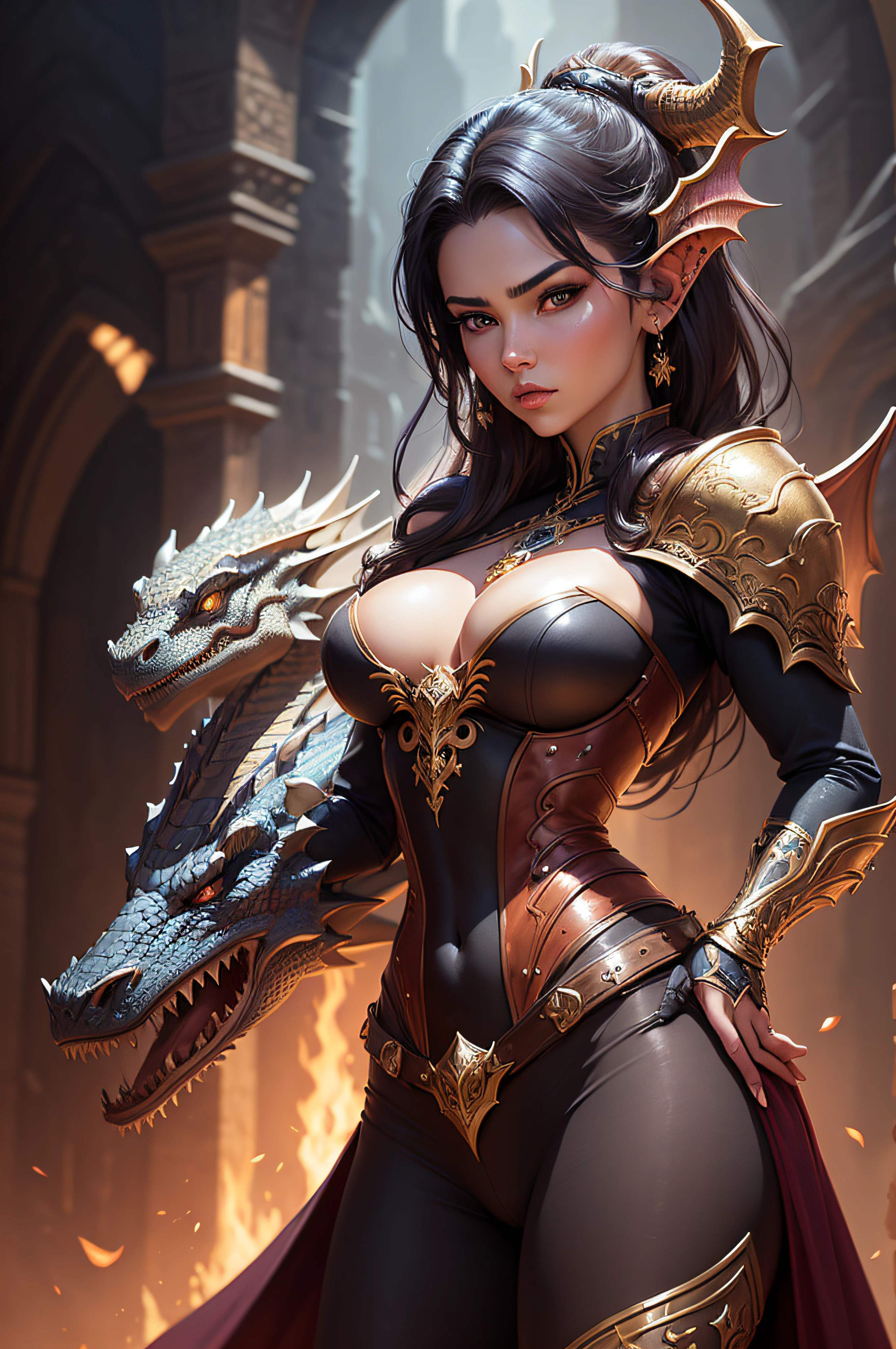 a close up of a woman with a dragon on her shoulder, fantasy style art, artgerm detailed, fantasy art behance, detailed fantasy art, 4k fantasy art, style ivan talavera and artgerm, beautiful fantasy art, epic fantasy style art, epic fantasy digital art style, epic fantasy art style hd, fantasy art style, queen of dragons