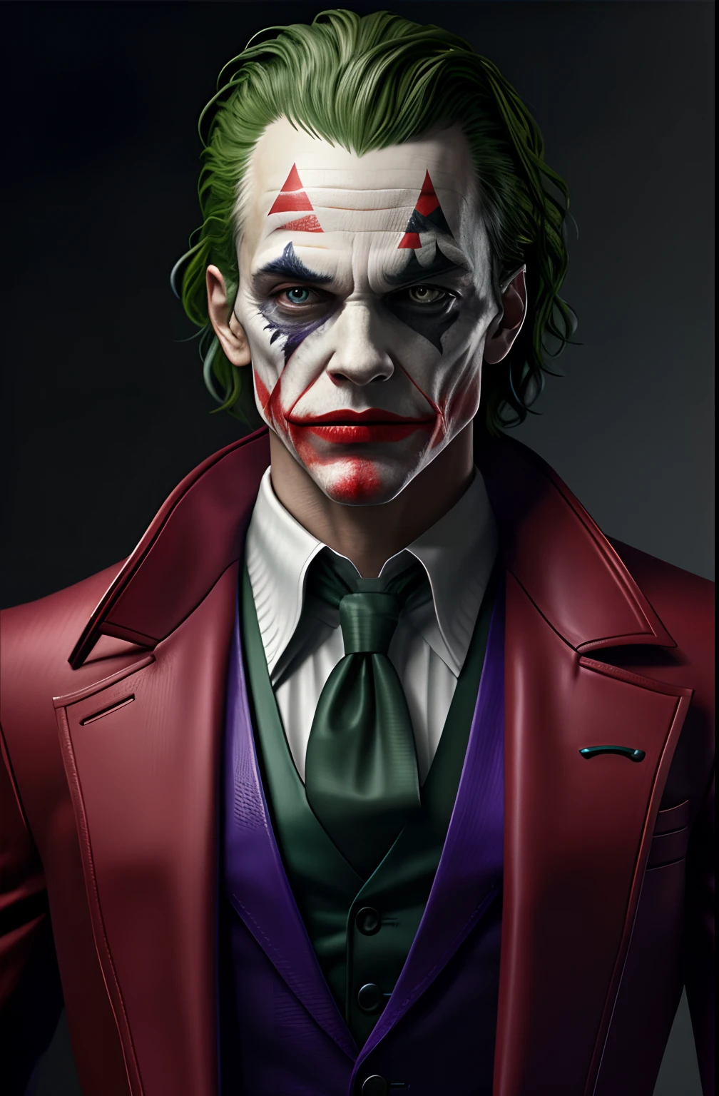 joker in Spiderman suit,unity 8k wallpaper, ultra detailed, aesthetic, masterpiece, best quality, photorealistic, colourful theme crazy smile,