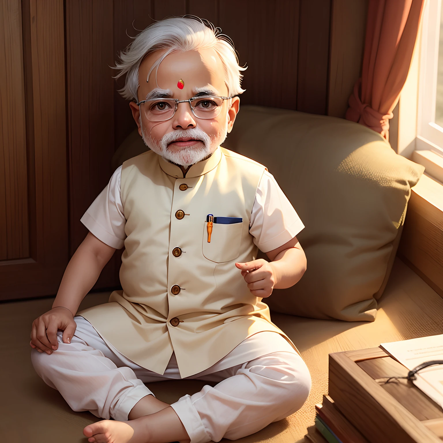 narendra modi in cartoon character