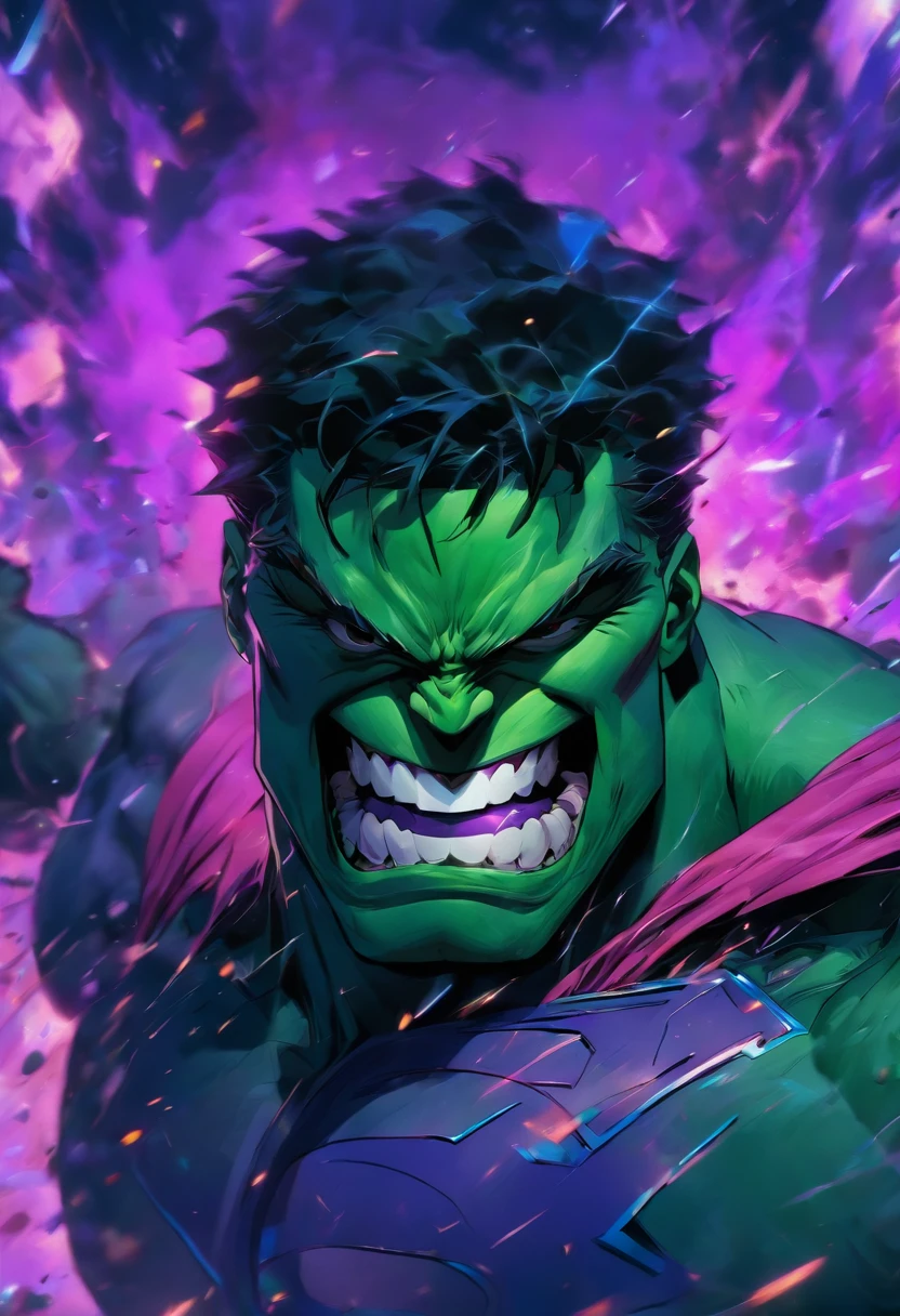 Hulk Superman is purple