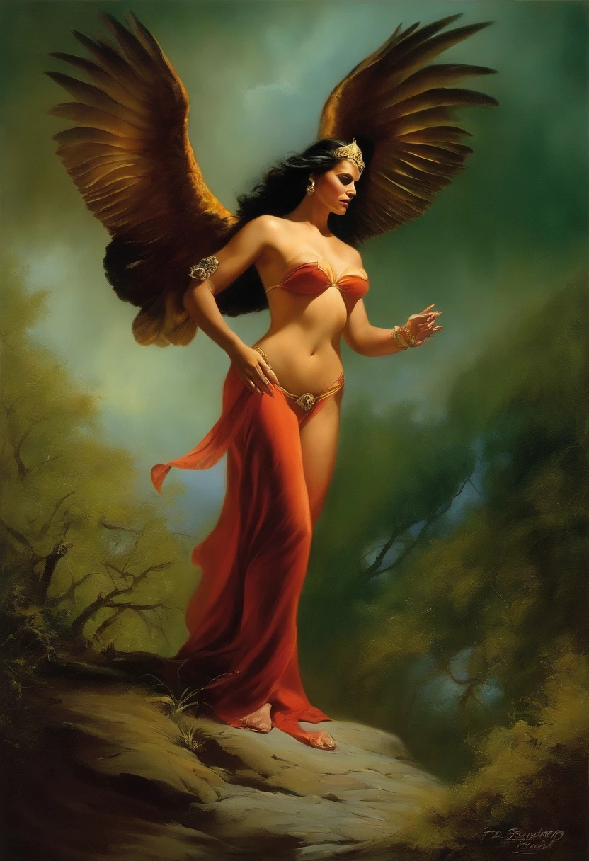 Create art inspirate on Boris Vallejo