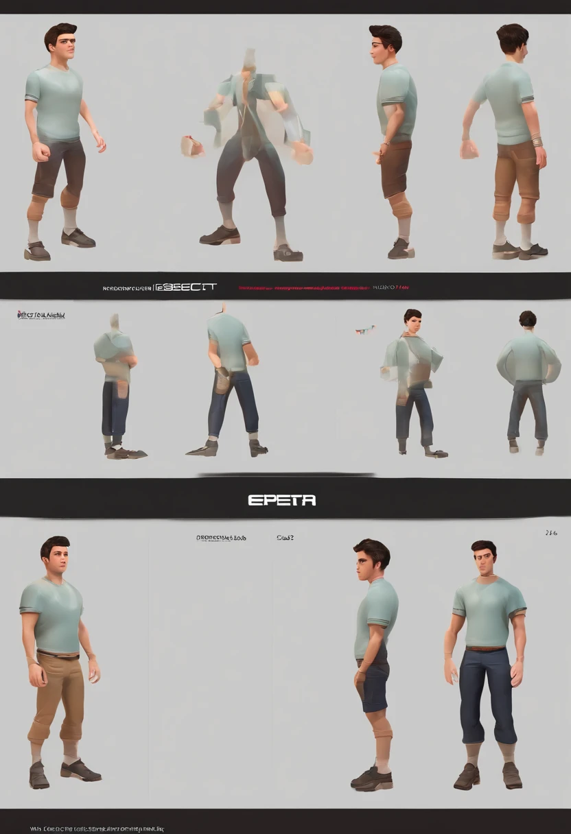 1hombre, 18 years old, white pale skin, cuerpo gordo, dutch, Cabello negro lacio, cool facial expression, (manos bonitas), Lleva camisa gris, pantalones negros, Zapatillas azules y blancas, ((Posa con el cuerpo convertido en perfil mirando al espectador)), Determined facial expression, fondo simple