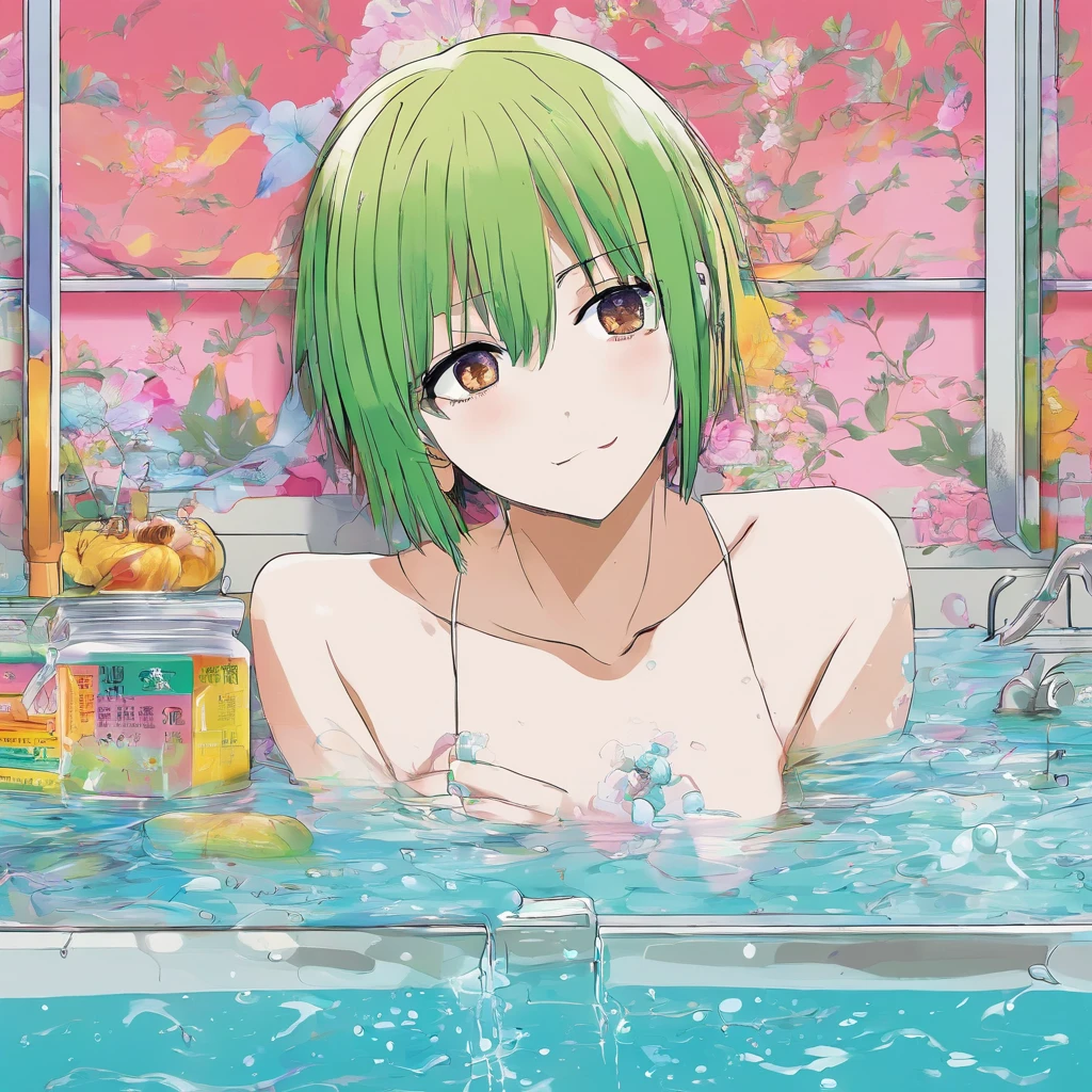 Aki hayakawa, chainsaw man anime movie, bath in the bathtub