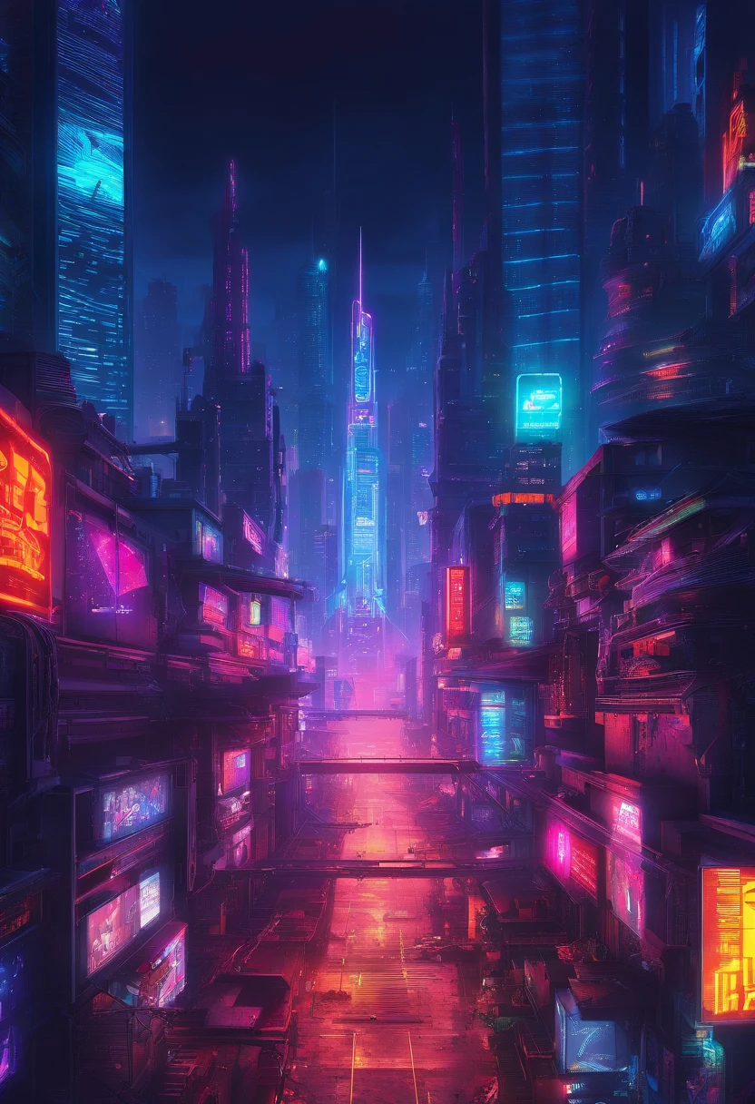 cyberpunk city