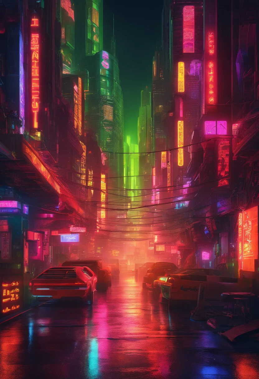 cyberpunk city