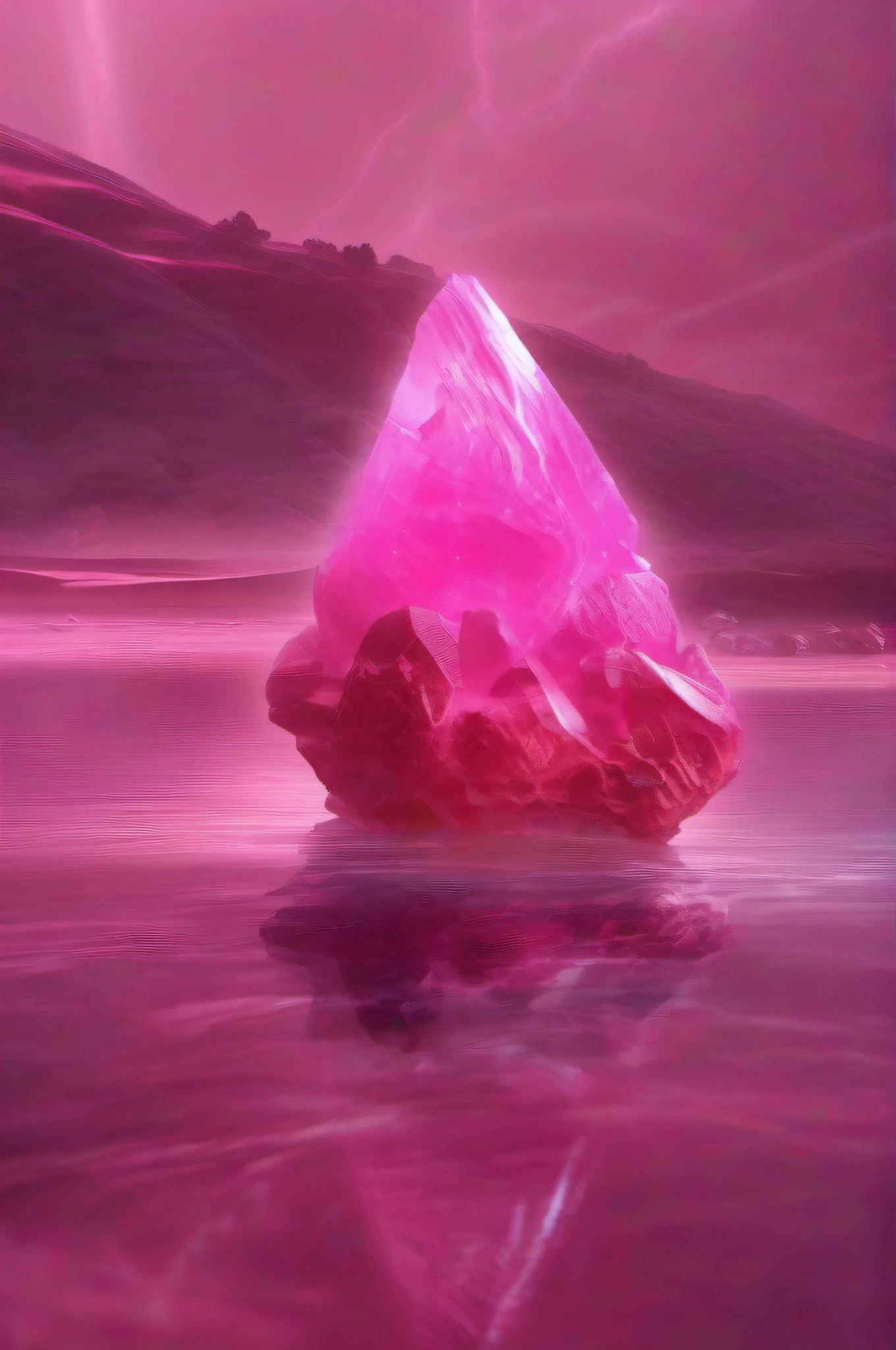 Pink Stone　It emits a pink aura