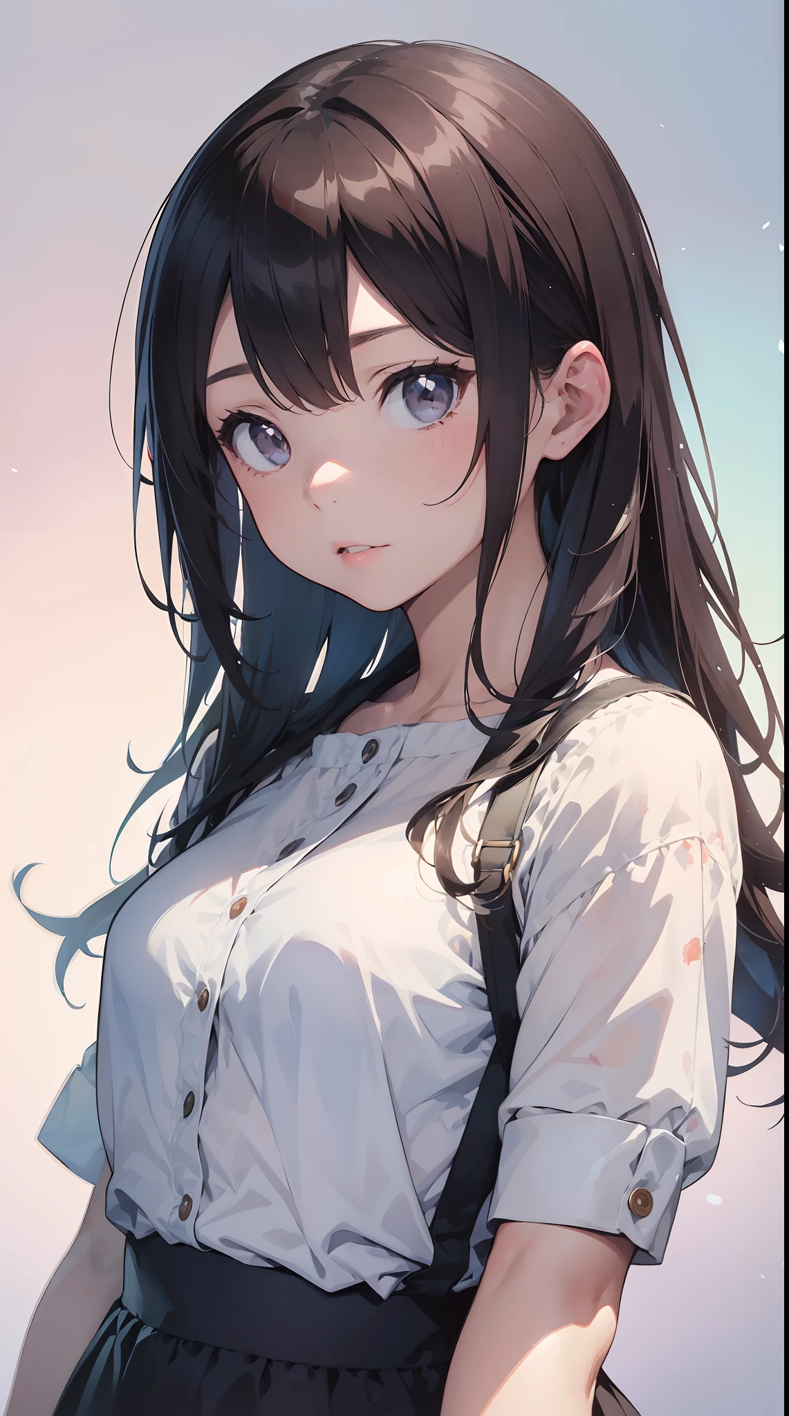 ((Writing line transparency Highest quality Best work Concept art.))、Beautiful illustration, pastel color, Illustration style, Realistic skin feeling, Realistic materials、watercolor paiting, A background with detail, three-dimensionality and depth