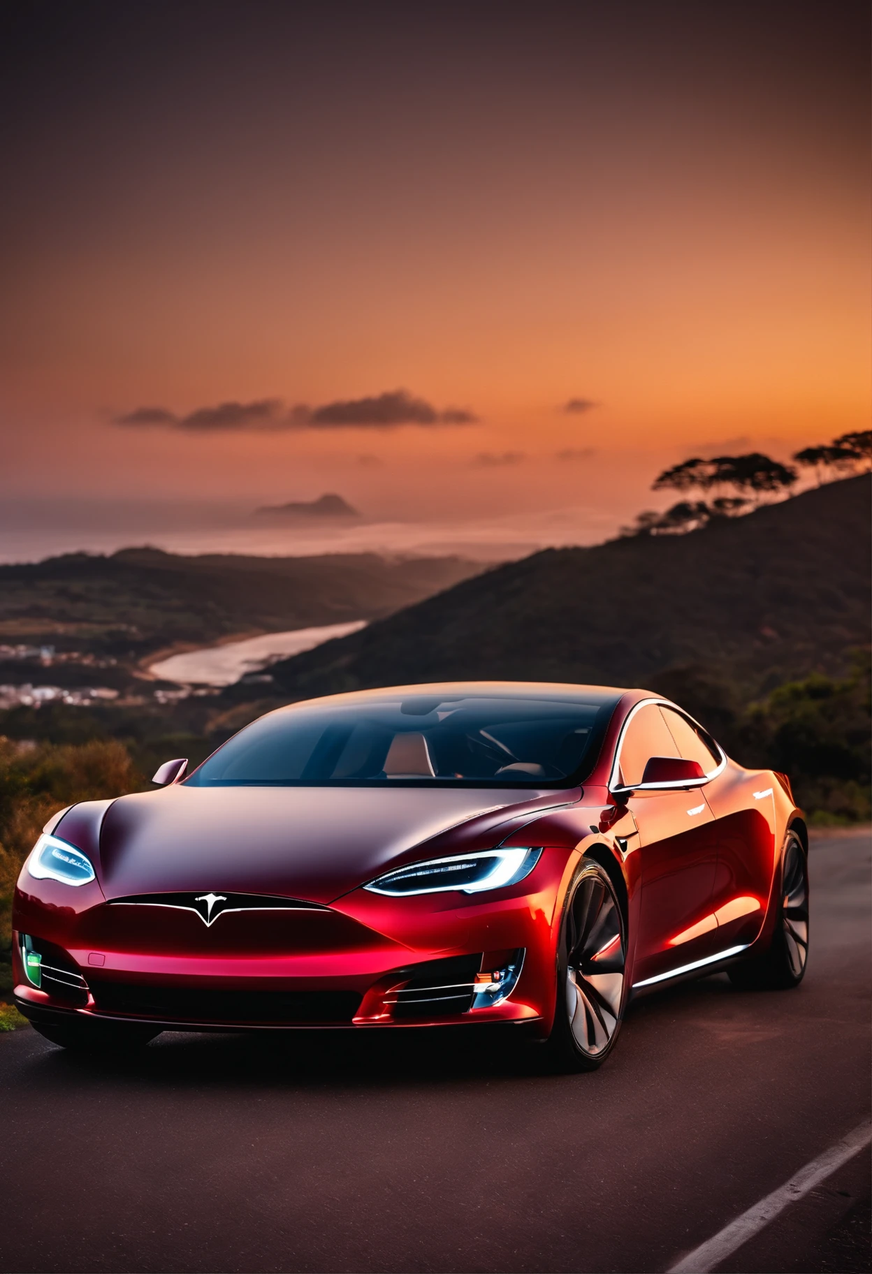 Carro da tesla futurista feita no brasil
