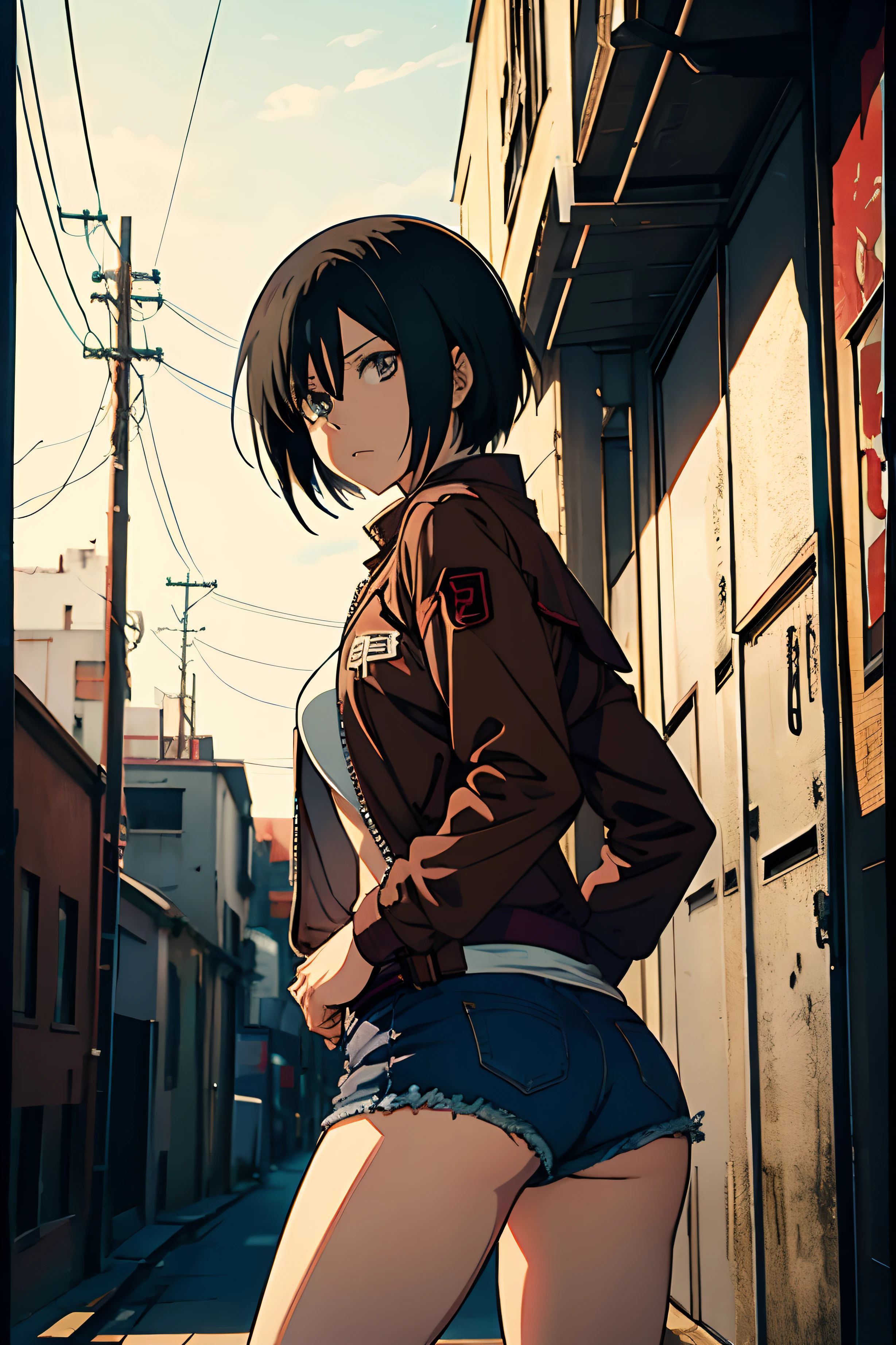 mikasa ackerman, 80s style
