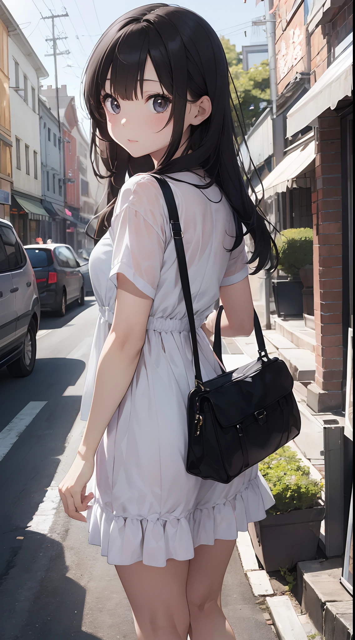 , Empty-handed woman、a beauty girl
