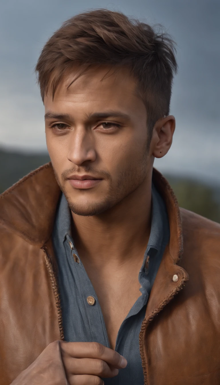 Make a photorealistic portrait of Neymar Junior using a Western-style cowboy interior , fundo branco, medium close up shot, estilo de detalhes ultrafinos, foto de alta qualidade, 105 mm f/1.2, 24 mm,Texturas 4k, soft Cinematic Light, altamente detalhado, foco nítido, hiperdetalhado, baixo contraste, cores fracas, exposure blending,(poeirento:1.3),Volumetric lighting, arte de personagem de corpo inteiro, olhos castanhos