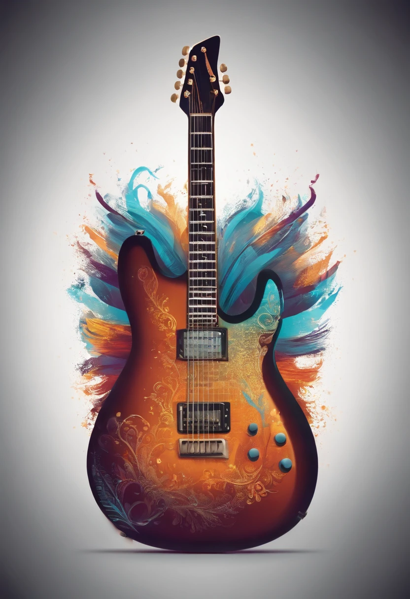 Guitarra eletrica cerveja logo